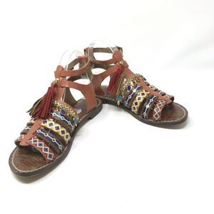 Sam Edelman Linny Boho Gladiator Sandals Size 8